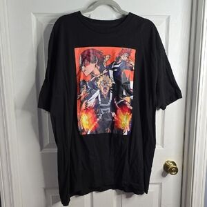 Black My Hero Academia Graphic T-Shirt